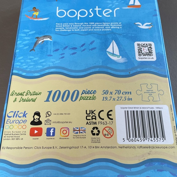 1000 piece Great Britain puzzle - Picture 3 of 3